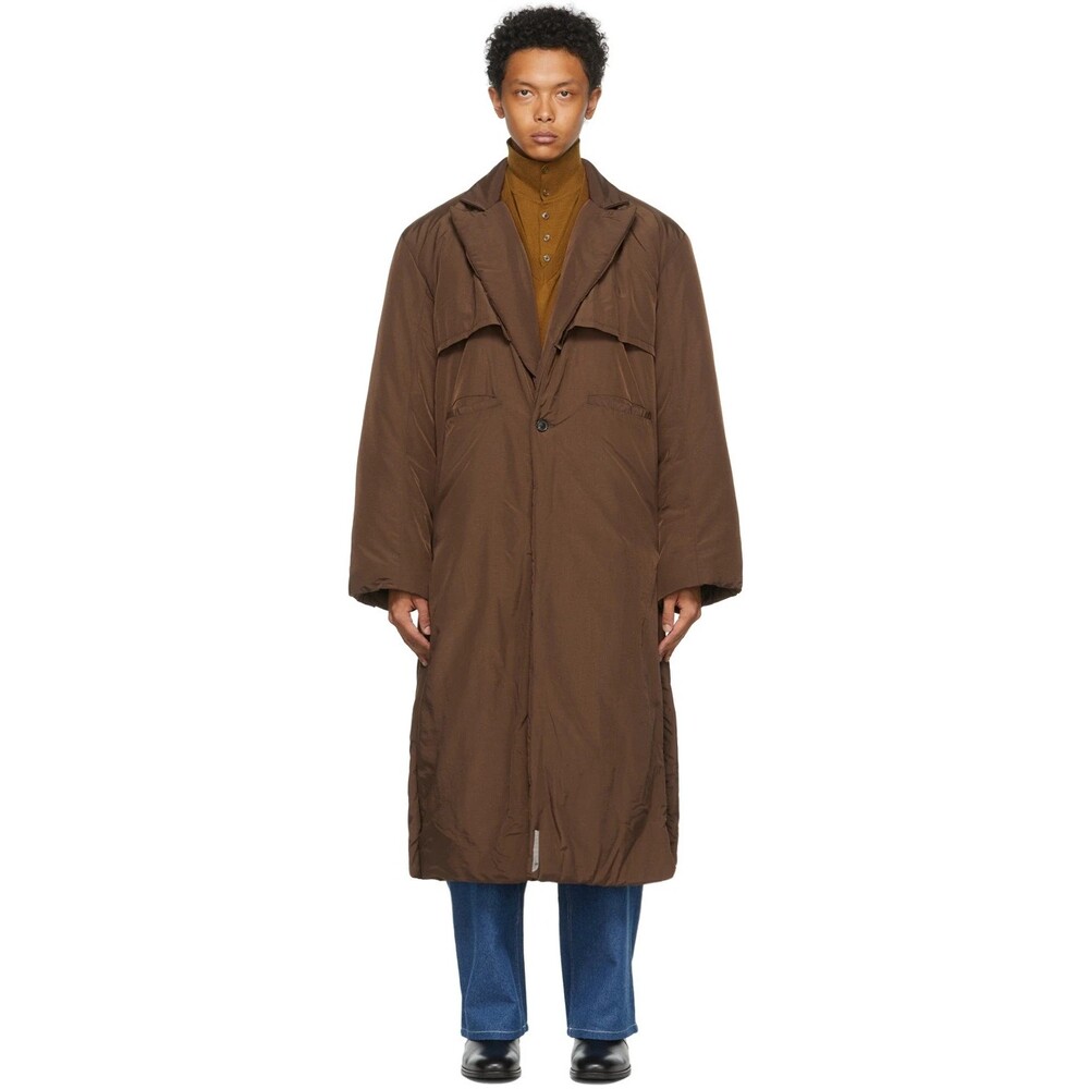 Connor McKnight Nylon Vented Puffer Coat Size S Mens Brown $1175